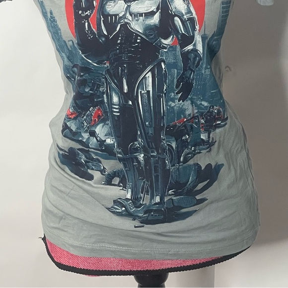 Alex Murphy’s Robocop movie action figure fitted women’s graphic t shirt Size L - Picture 4 of 12